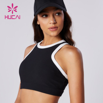 Black white splicing | excellent support Design Sports Bra Women China Manufacturer