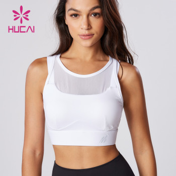 Mesh splicing | double fabric Design Sports Bra Women China Manufacturer
