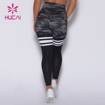 HUCAI ODM Camo Printing High Waisted Women Sports Yoga Leggings Supplier