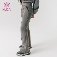 HUCAI Fashionable Soft High-Waist Women Pants China Wide leg Leggings Supplier