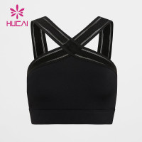 Hucai Custom Belt Double Shoulder Strap Anterior Cross Yoga Sports Bras Manufacturer
