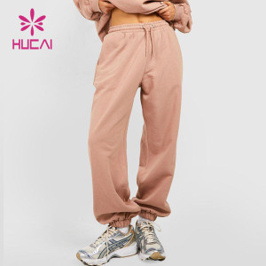 HUCAI Fashionable Soft Oversized Women Pants China Sporty Wear Leggings Supplier