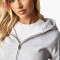 HUCAI Custom Full Zip Crop Top Hoodie Warm Premium Fabric Jackets Manufacturer