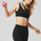 HUCAI Custom 2023 Sports Bra Ultra-cute Round Neckline and Cutout Detail for Breathability Women