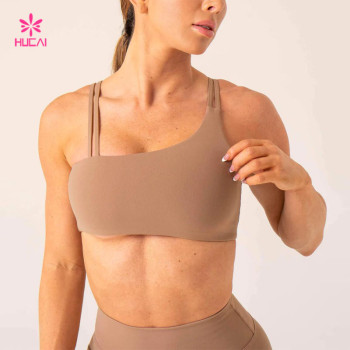 Asymmetric Neckline Sports Bra Women China Manufacturer