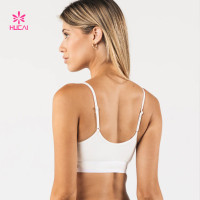 HUCAI Custom Women's Camisole Neck Sport Bra Stretchy Yoga Wear Chian Manufacturer