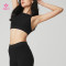 Hucai Fashion High-neck Sport Bar Criss-Cross Back for Women China OEM Clothes Factory