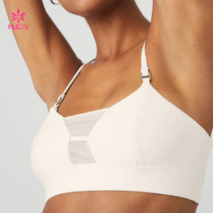 HUCAI Private Label Mesh Sports Bras First-rate Quality China OEM Supplier