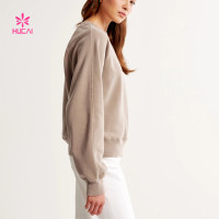 HUCAI OEM Soft Fleece Sweatshirt On-trend Style Custom 2024 Activewear Supplier