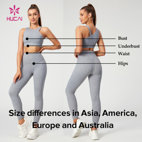 Size Differences Between Asia, USA, Europe and Australia-Women Sportswear