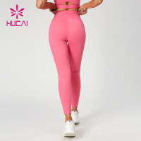 HUCAI ODM Leggings Hot Drilling Technology Barbie Pink Tights China Manufacturer