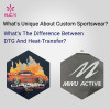 What's unique about custom sportswear - What's the difference between DTG and Heat-transfer?