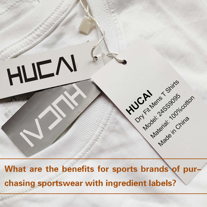 What are the benefits of sourcing sportswear with ingredient labeling for sports brands?