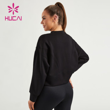 HUCAI Custom Women Gym Sweatshirs Comfortable Hoodie Manufacturer