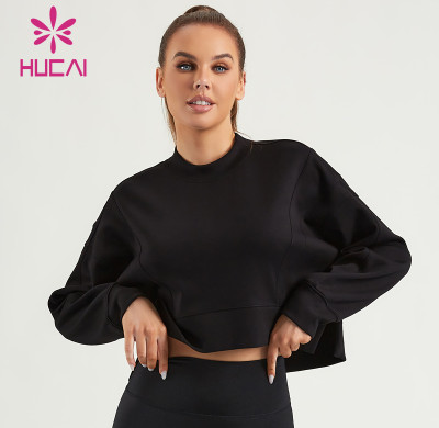HUCAI Custom Women Gym Sweatshirs Comfortable Hoodie Manufacturer