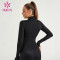HUCAI Custom Women Gym Jacket CORSET Design ODM Slim Sports Clothes Supplier