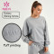 HUCAI ODM Lady Sweatshirts Shining Fabric 100%Cotton Fitness Hoodies Supplier