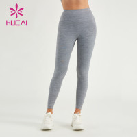 HUCAI ODM Women Leggings Heat Seal Process Slim Soft Sports Tights Factory