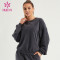 HUCAI ODM Sweatshirts Oversized Fleece Fabric Lady Fitness Hoodies Supplier