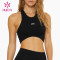 HUCAI ODM Racerback Sports Bra Full-Coverage Stylish Gym clothing supplier