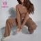 HUCAI OEM Custom Women's Sports Long Sleeved High Stretch Crop Top Sportswear Manufacturers
