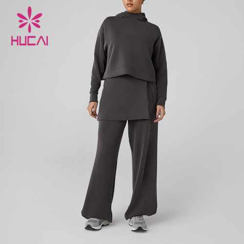 HUCAI OEM Women's Training Pants Drawstring Belt Muslim sports pants Custom Manufacturer