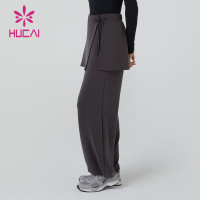 HUCAI OEM Women's Training Pants Drawstring Belt Muslim sports pants Custom Manufacturer