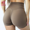 HUCAI OEM Sports Leggings High Waist V Cut Shape Yoga Shorts For Women Sportswear Manufacturer
