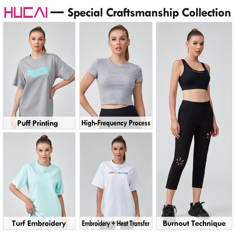 HUCAI Sportswear Manufacturer 2025 Spring/Summer Women's Sportswear New Product Special Craftsmanship Series