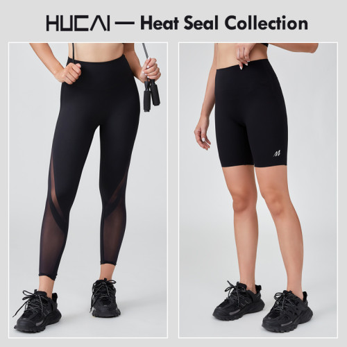 HUCAI OEM Sports Leggings Composite Craft Short Cycling Yoga Pants Sportswear Manufacturer