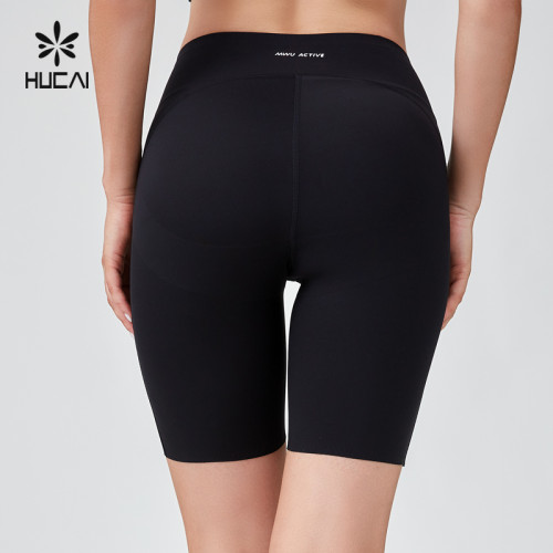 HUCAI OEM Sports Leggings Composite Craft Short Cycling Yoga Pants Sportswear Manufacturer