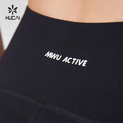 HUCAI OEM Sports Leggings Composite Craft Short Cycling Yoga Pants Sportswear Manufacturer