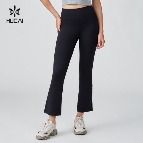 HUCAI OEM Tummy Control Workout Sports High Waist Yoga Pants Casual Sportswear Manufacturer