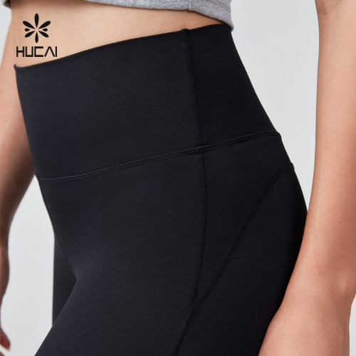 HUCAI OEM Tummy Control Workout Sports High Waist Yoga Pants Casual Sportswear Manufacturer