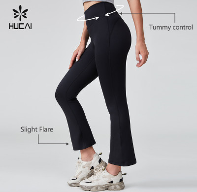 HUCAI OEM Tummy Control Workout Sports High Waist Yoga Pants Casual Sportswear Manufacturer