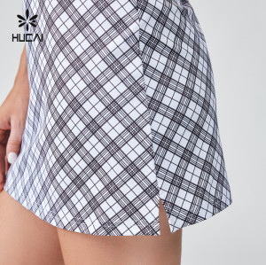 HUCAI Sportswear Supplier Support OEM Custom Logo Small Square Collar A-line Golf Vest Dress
