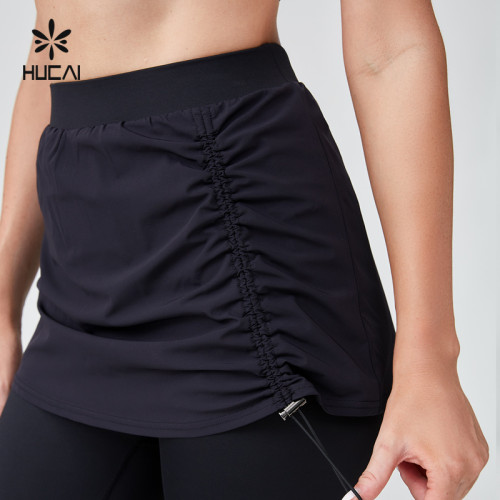 HUCAI Sportswear Manufacturer|Drawstring Skirt Wrap Modest Lslamic Sports Legging