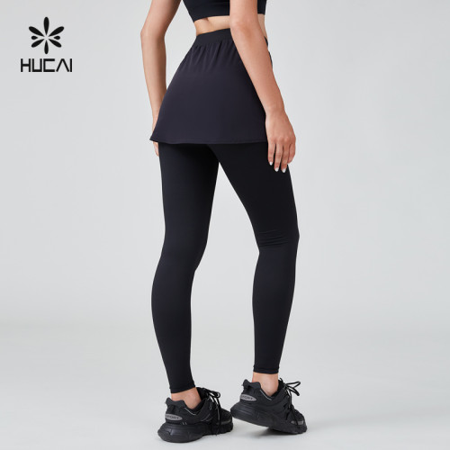 HUCAI Sportswear Manufacturer|Drawstring Skirt Wrap Modest Lslamic Sports Legging