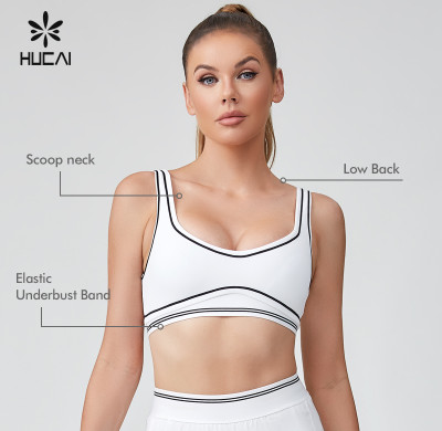 HUCAI Custom High Qaulity Sports Bra Extreme Comfort Wear China Activewear 2024
