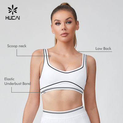 HUCAI Custom High Qaulity Sports Bra Extreme Comfort Wear China Activewear 2024