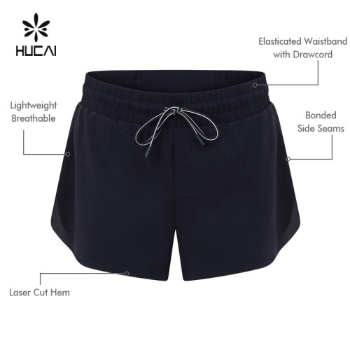 China Supplier Private Label Women Drawstring Gym Shorts Manufacturer