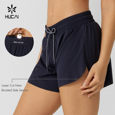 China Supplier Private Label Women Drawstring Gym Shorts Manufacturer