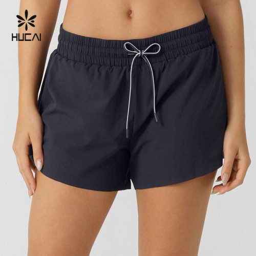 China Supplier Private Label Women Drawstring Gym Shorts Manufacturer