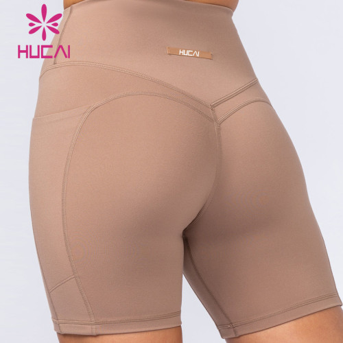 HUCAI Unique Design Womens Fit Sporty Shorts Sportswear Fashionable Yoga Manufactured In China