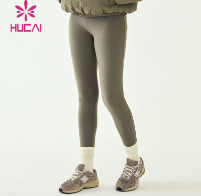HUCAI sportswear Custom High Quality Yoga Pants Breathable High Waisted Women's Gym Leggings
