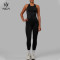 HUCAI Custom Women Racer Back Tank Top-China Yoga Vest Factory Manufacturer