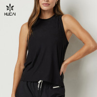 Custom Women's Ultrasoft performance tank tops |HUCAI Sportswear Manufacturer