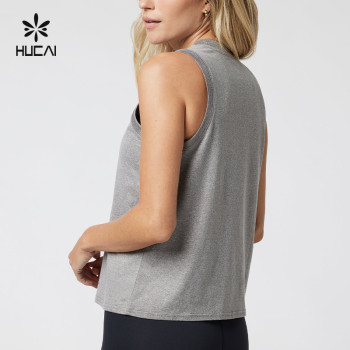 Custom Women's Ultrasoft performance tank tops |HUCAI Sportswear Manufacturer
