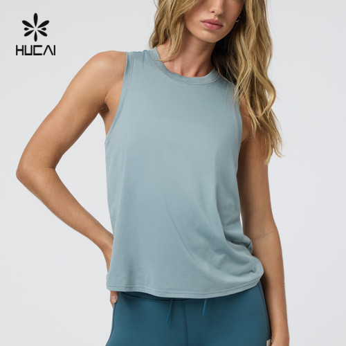 Custom Women's Ultrasoft performance tank tops |HUCAI Sportswear Manufacturer