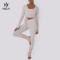 Custom Women Yoga Wrap Crop Top Sexy Knot Cross Sexy Deep V Neck| Hucai Sportswear Manufacturer